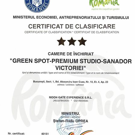 Green Spot - Premium Studio - Sanador Victoriei Bucharest Luaran gambar